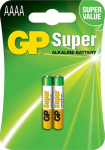 GP Batteries GP Ultra Plus Alkaline Battery, Size AAAA, 25A/LR61 (2-pack)