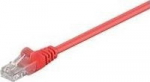 MicroConnect U/UTP CAT5e 0.25M Red PVC, Unshielded Network Cable
