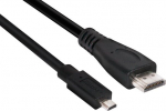 CABLE MICRO HDMI TO HDMI 1M/M/M CAC-1351 CLUB3D