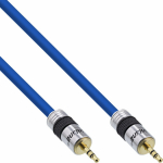 Kabel InLine Jack 3.5mm - Jack 3.5mm 0.5m niebieski (99954P)