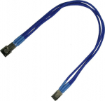 Nanoxia Kabel 3-Pin Verl&auml;ngerung, 30 cm, Single, blue