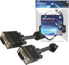 MediaRange VGA-Cable connection. HD 15pin St/St 15.0m schwarz