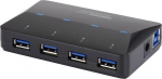 Renkforce RF-3806031 - USB 3.2 Gen 1 (3.1 Gen 1) Type-B - USB 3.2 Gen 1 (3.1 Gen 1) Type-A - 5000 Mbit/s - Schwarz - AC - 12 V