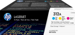 29 HP 312A 3x Tricolor LaserJet Toner cartridge