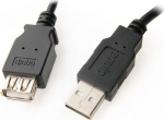 Equip Kabel USB-A2.0->A Erweiterung St/Bu 5.00m schwarz Polybeutel
