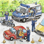 Ravensburger pusle 3x49 tk Politseiaktsioon