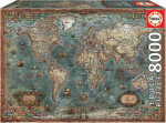 Educa Puzzle 6000 Elements Historical map of the world