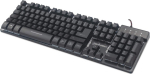 MANHATTAN USB-Gaming keyboard with LEDs and a metal base