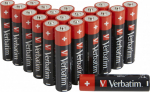 Verbatim ALKALINE BATTERY AAA 20 PACK, (HANGCARD) 49876, Single-use