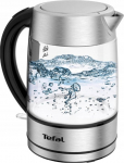 TEFAL | Kettle | KI772D | Electric | 2400 W | 1.7 L | Glass | 360&deg; rotational base | Stainless Steel/Black