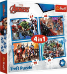 Trefl Puzzle 4w1 35.48.54.70el Brave Avengers. Avengers 34386 Trefl p8