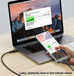 Cable USB Usams USB-A - USB-C 1.2 m Czarny (112230)