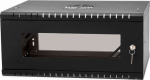 Stalflex Rack Cabinet 19" 4U 450mm Glass Door Black