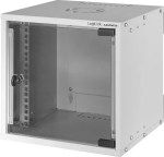 Logilink Wandgeh&auml;use 10 Zoll, 6 HE, montiert, grau