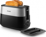 Philips Daily Collection HD2517/90 Toaster 830 W, Black/Silver