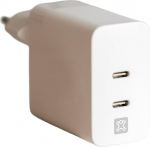 XtremeMac Netzteil - 65W, twice, USB-C Power Delivery - 65 Watt - PD, QC - 2 Ausgabeanschlussstellen (USB-C)