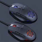 Nenurodyta Lumi Legend WM03G-16 Wired Mouse, USB Type-A, Optical, 7200 DPI, Juoda
