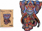 PuzzleOK Puzzle Wood eko 132 Indian elephant A3
