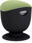 Up Up Seul ergonomic balance stool Black, D42 Green fabric