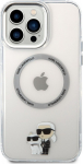 Karl Lagerfeld IML Karl and Choupette MagSafe Case for iPhone 13 Pro Max / Transparent