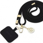 Guess Crossbody Strap Cord 4G Charm Gold/Black