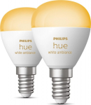 Philips Hue White Ambiance smart lamp, E14, py&ouml;re&auml;, 470 lm, 2 pcs