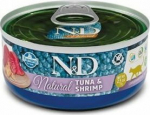 FARMINA N&D Cat Natural Tuna&Shrimp- wet cat food - 140 g