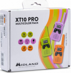 Midland XT10 PRO multi-color pack-kit 3 PMR446 radios