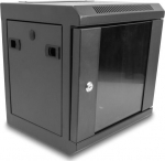 Delock 10&Prime; Network Cabinet with glass door 6U black