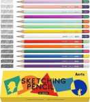 Drawing Sketch Pencil Set ARRTX, 4H, 3H, 2H, H, F, HB, B, 2B, 3B, 4B, 5B, 6B, 7B, 8B, 14pcs