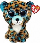 Meteor Mascot TY Blue leopard Cobalt 15 cm