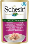Schesir SCHESIR for cats Single Dish Chicken and Ham Fillets 50g
