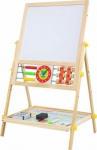 ExtraLink EXTRALINK TOYS DOUBLE-SIDED BOARD DLA CHILDREN'S CHALK MAGNETIC DRY ERASE BACODE CLOCK