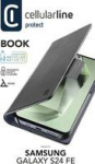 Cellularline Book Galaxy S24 FE Book bag with card slot and magnetic closure, Folio, Samsung, GALAXY S24FE, 17 cm (6.7"), Schwarz
