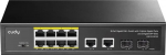 Cudy GS1010PS2 network switch Unmanaged Gigabit Ethernet (10/100/1000) Power over Ethernet (PoE) Black