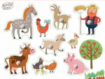 Wooden Puzzle Animals in the countryside