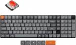 Keychron K17 MAX QMK/VIA Hot Swap Low Profile mechanical keyboard, Gateron Red - switches