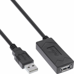 Kabel USB Manhattan USB-A - USB-A 7.5 m Czarny