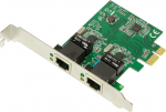 LogiLink card PCI Express 2x Gigabit LAN - Controller PCI Express, 2x Gigabit LAN