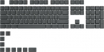 Glorious PC Gaming Race Glorious GPBT Keycaps - 114 PBT Caps, ANSI, US Layout, Black Ash