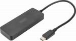 DIGITUS USB-Hub 3-Port C ->3xDP m.Cable black