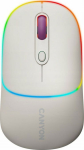 Mysz Canyon CANYON MW-22, 2 in 1 Wireless optical mouse with 4 buttons,Silent switch for right/left keys,DPI 800/1200/1600, 2 mode(BT/ 2.4GHz), 650mAh Li-poly battery,RGB backlight,Rice, cable length 0.8m, 110*62*34.2mm, 0.085kg