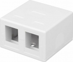 Techly 366310 Surface-mounted casing for 2 Modules Keystone RJ45 lub RJ11/12 - Techly 366310 Surface-mounted casing for 2 Modules Keystone RJ45 lub RJ11/12
