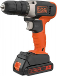 BLACK & DECKER | Cordless Drill Driver | BCD001C1-QW | 18 V | 1.5 Ah | Lithium