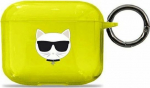 Karl Lagerfeld Protective case KLA3UCHFY Choupette do AirPods 3 Yellow