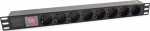 19" PDU Panel 8-port(EU) C14 plug