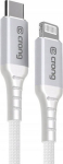 Kabel USB Crong USB-C - Lightning 1.5 m White