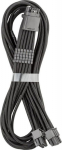 CableMod C-Series Pro ModMesh 12V-2x6-Kabel, Sleeved, 16-Pin zu 2x 8-Pin, f&uuml;r Corsair Type 4 und 3 PSUs - schwarz, 60cm