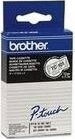 Schriftbandkassette Brother 12mm farblos/schwarz TC101