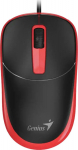 Genius Computer Technology Wired Mouse, Genius DX-123, czarno-czerwona, Optical, 1200DPI